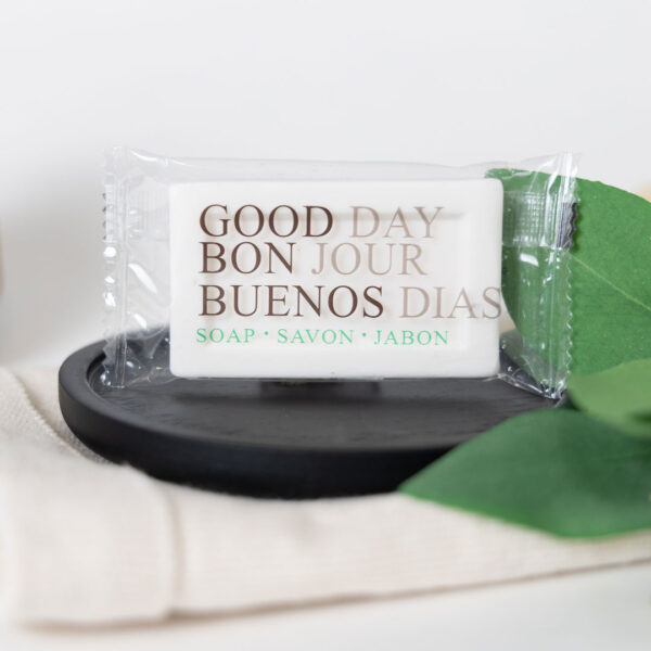 MotelBnbHotel, Inc. - Good Day Guest Amenity Bar Soap #1 1/2 Flow Wrap